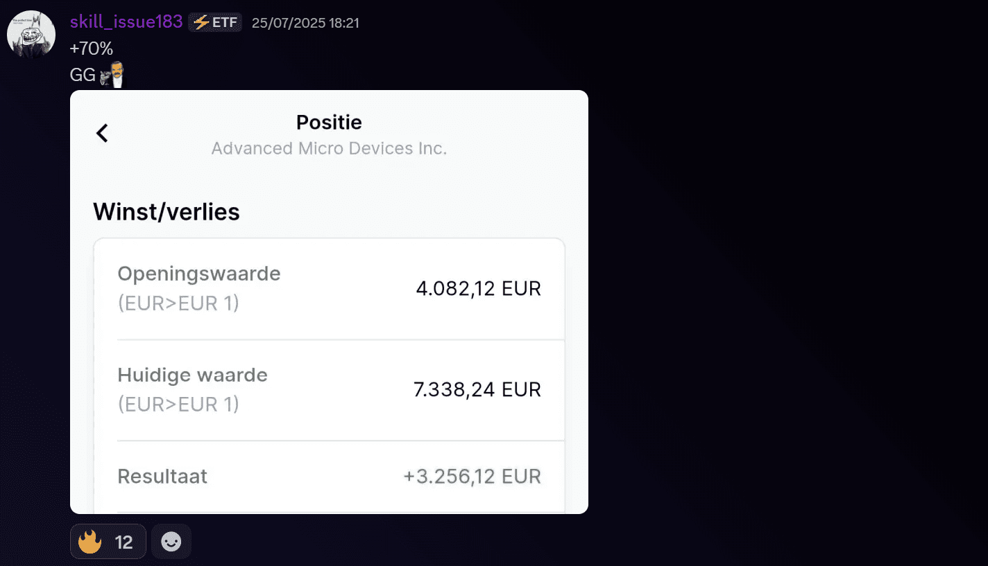 Member: AMD position +3,256 EUR
